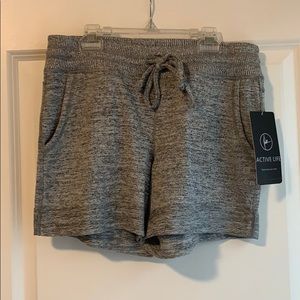 ActiveLife NWT Heather Grey Knit Shorts